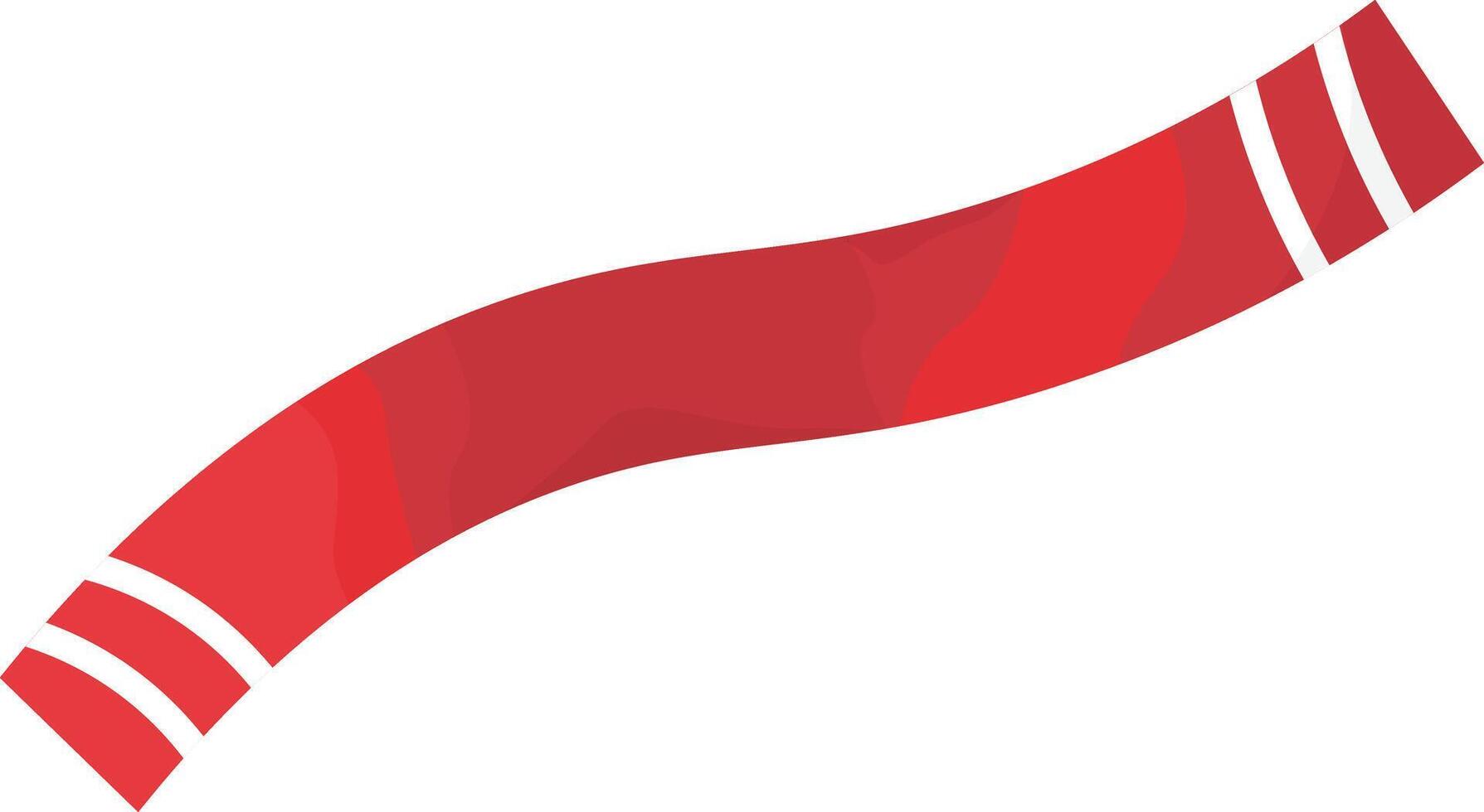 Red Fan Scarf vector