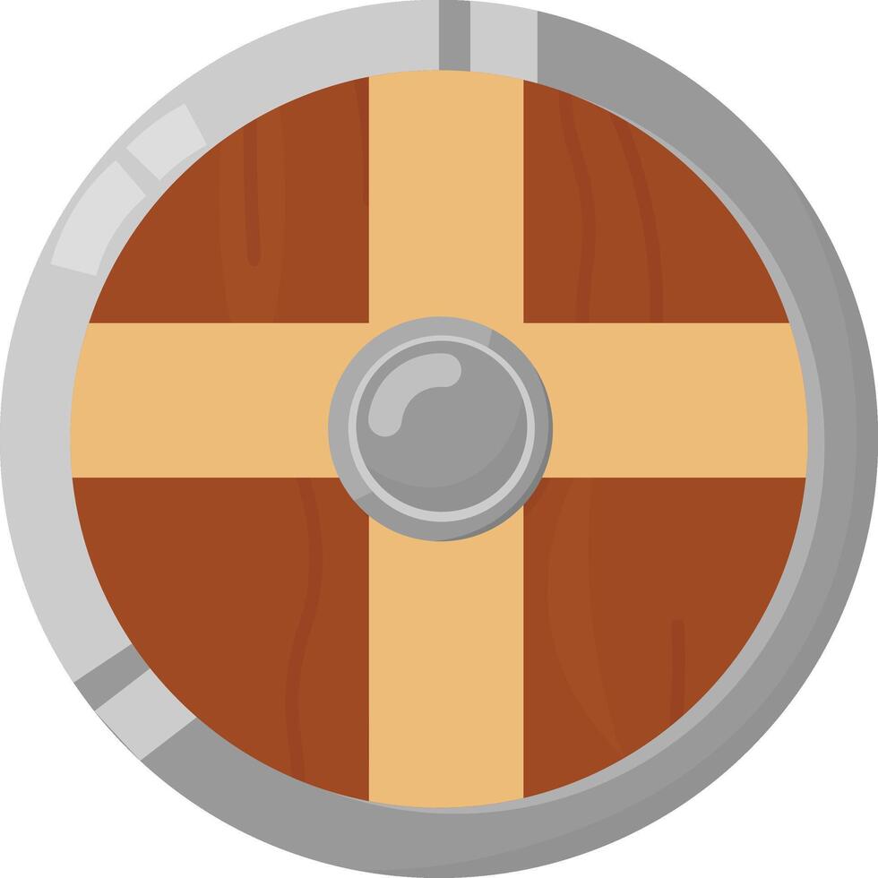 Shield with Cross vector