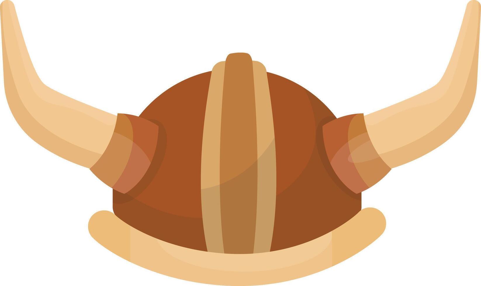 Horned Viking Helmet vector