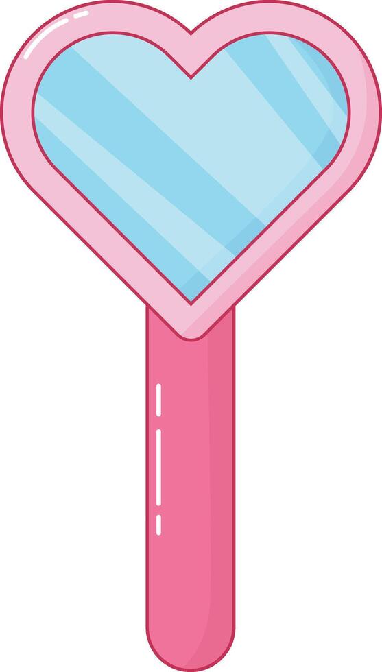 Handheld Heart Mirror vector