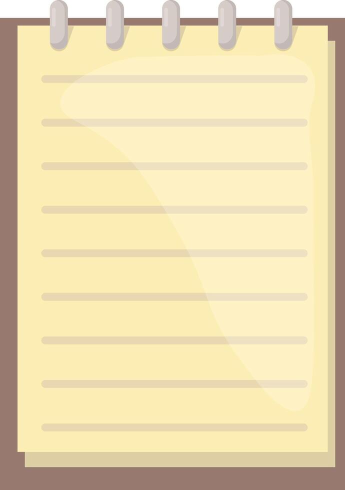 Lined Notebook Paper vector