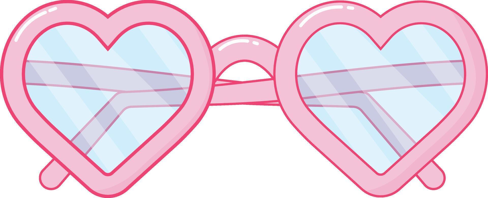 Heart Shaped Glasses vector