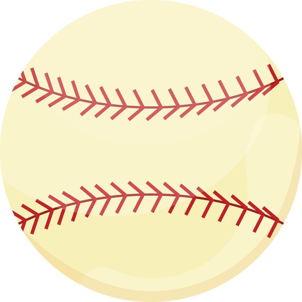 White Baseball Ball vector