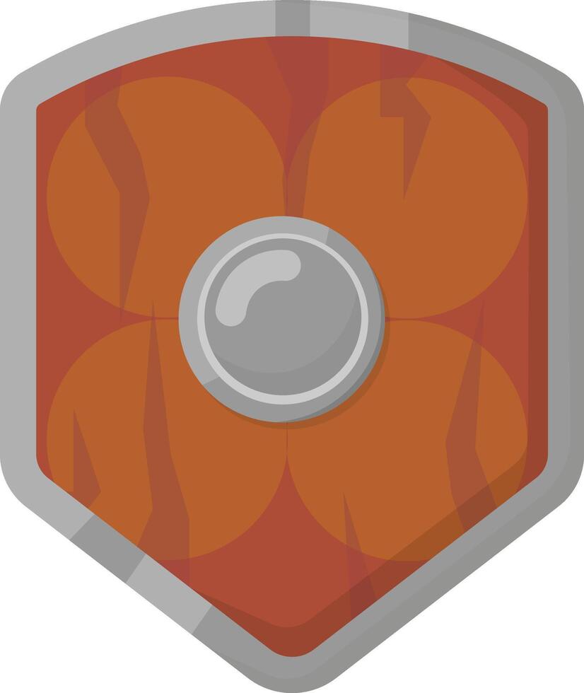 Round Viking Shield vector