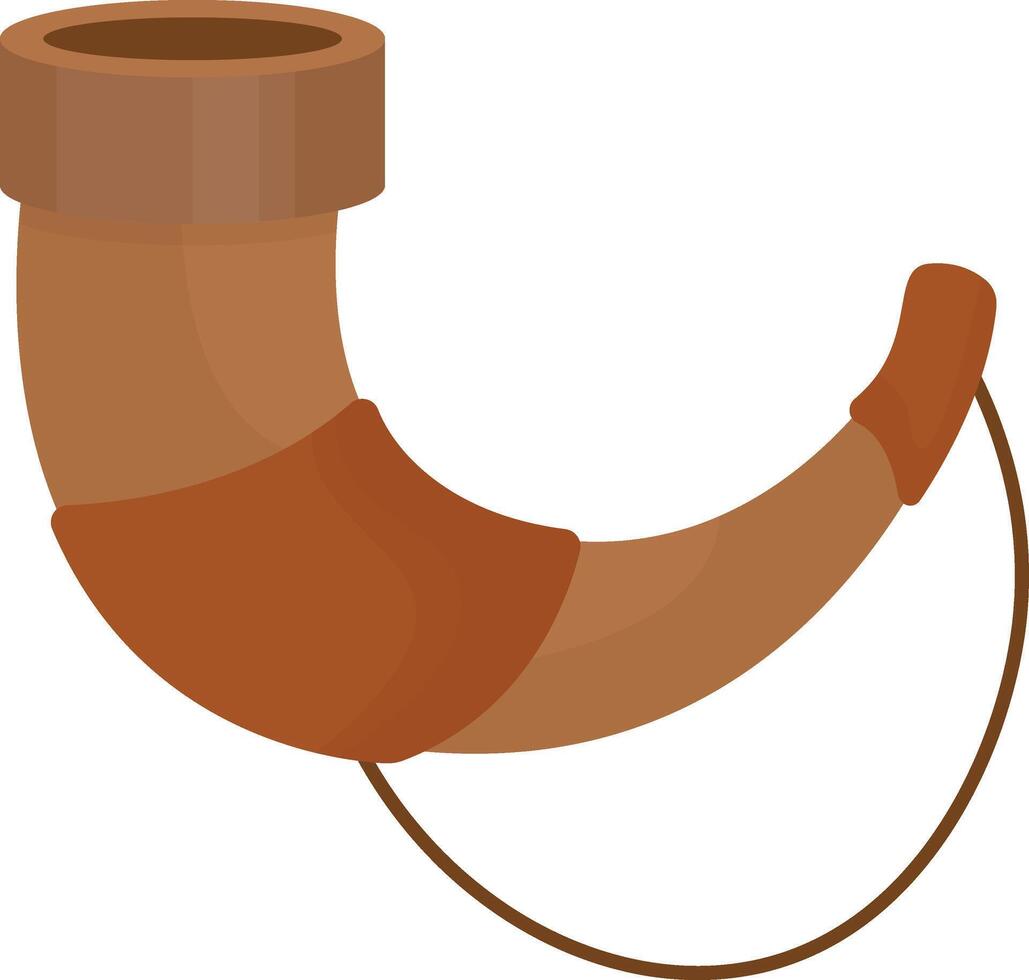 Drinking Horn with Strap vector