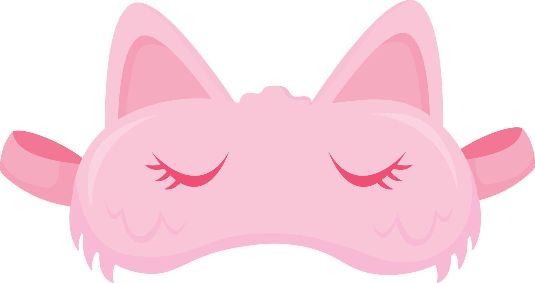 Pink Cat Mask vector