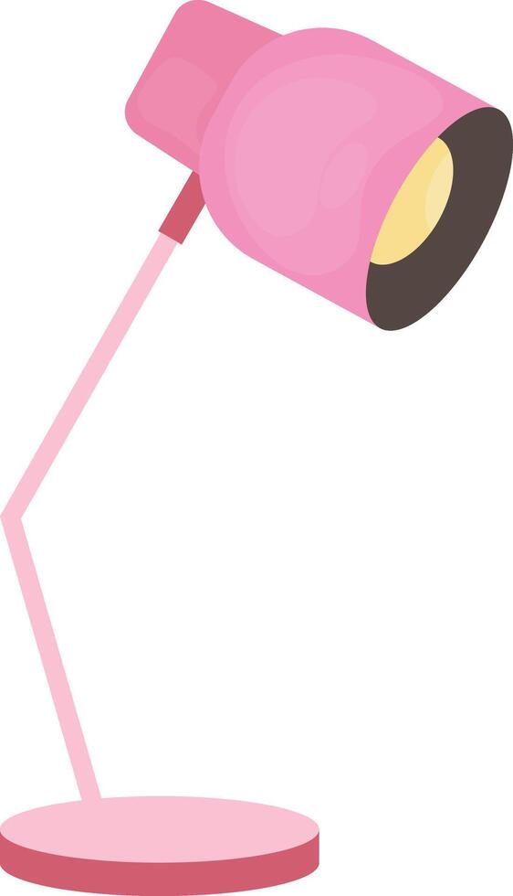 Pink Desk Lamp vector