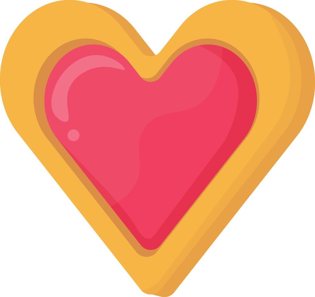 Heart Shaped Cookie vector