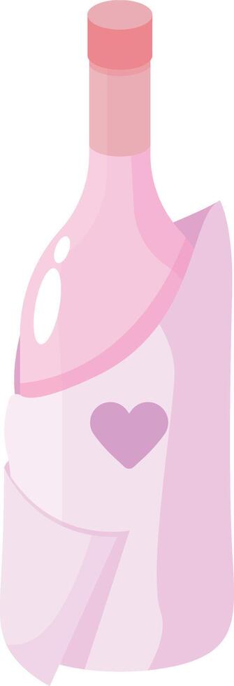 Bottle with Hearts vector
