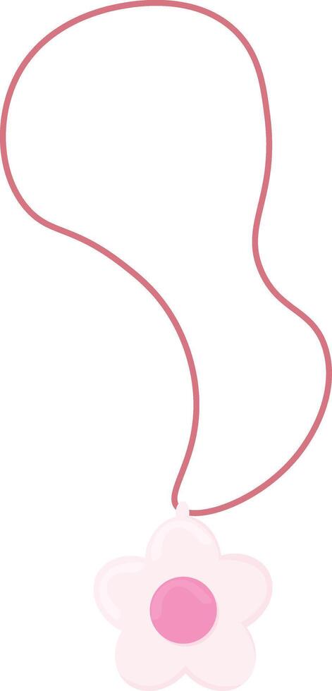 Flower Pendant Necklace vector