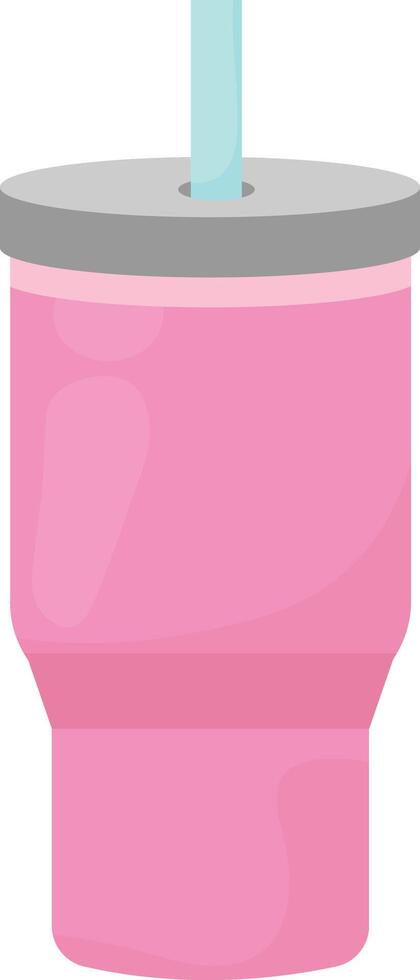 Pink Travel Tumbler vector
