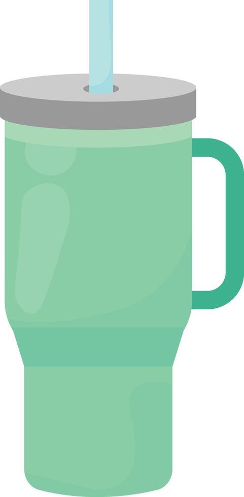 Green Travel Tumbler vector