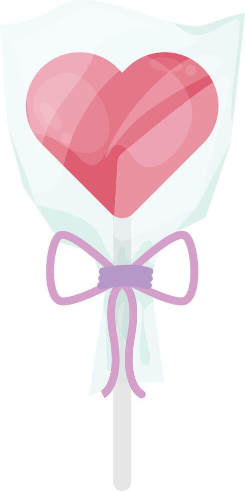 Heart Lollipop Stick vector