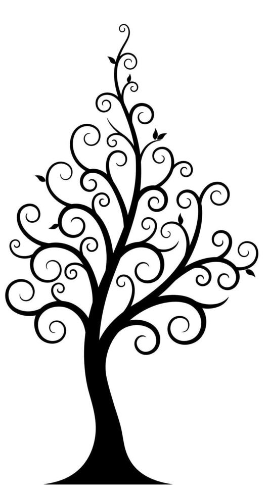 Swirling Tree of Life vector