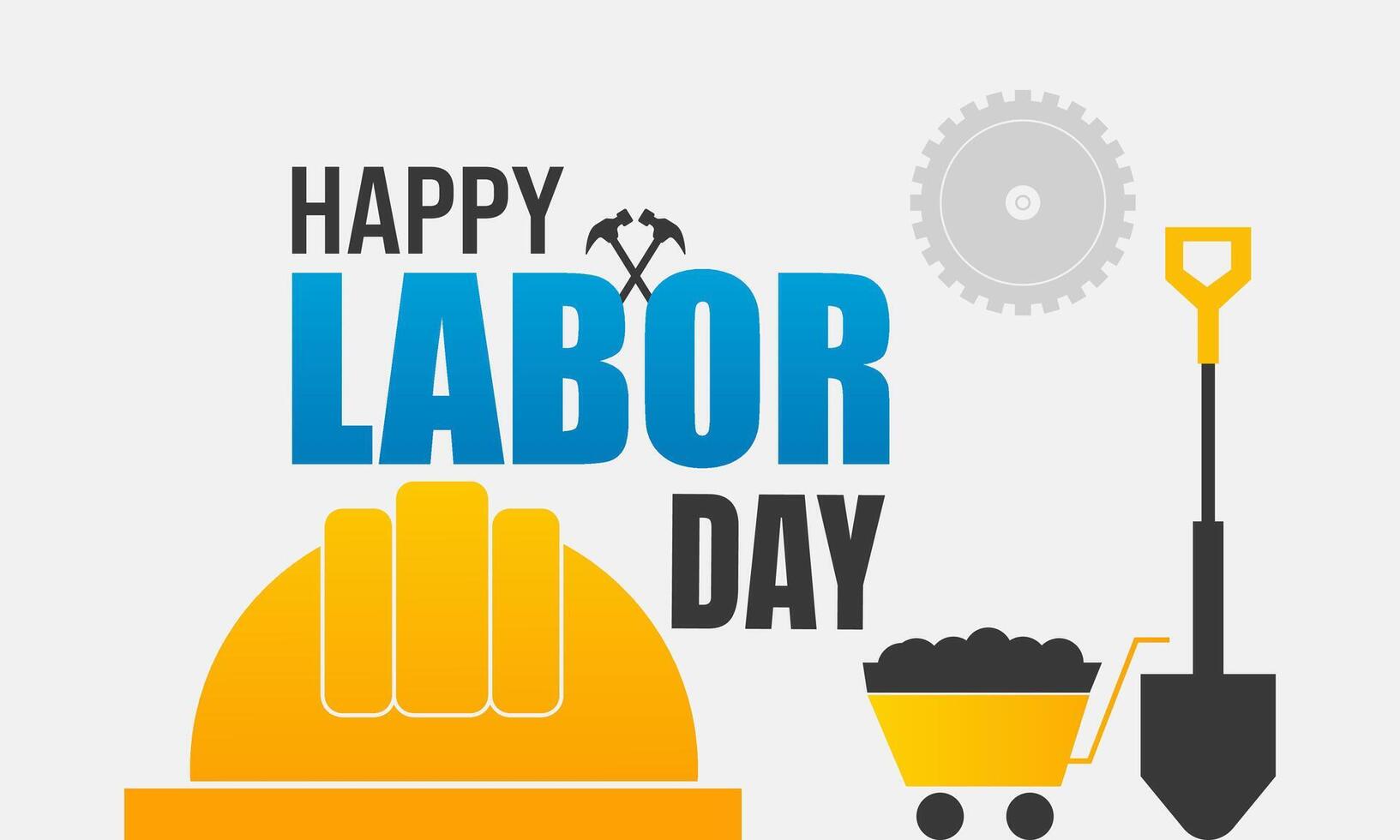 Labor Day Thank You to Workers Illustration vector