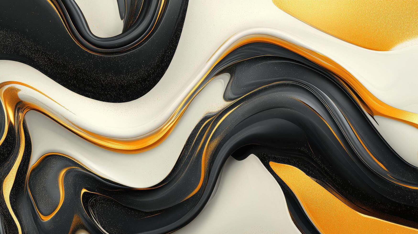 black and white marble with yellow gold luxury background texture pattern photo