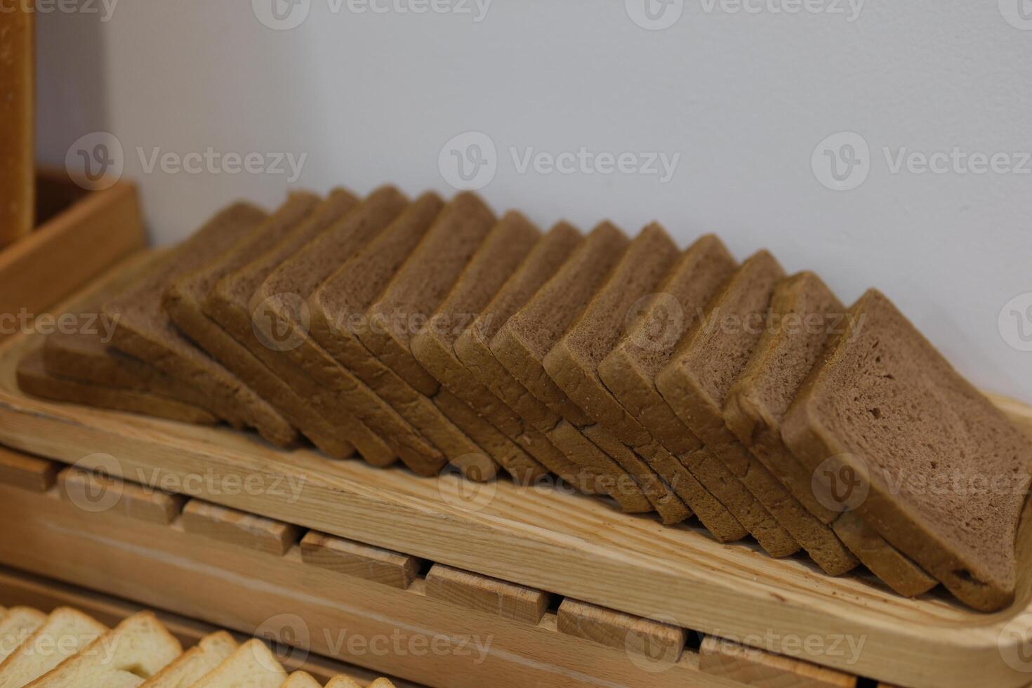 Whole grain bread for toast. Isolate on white background photo