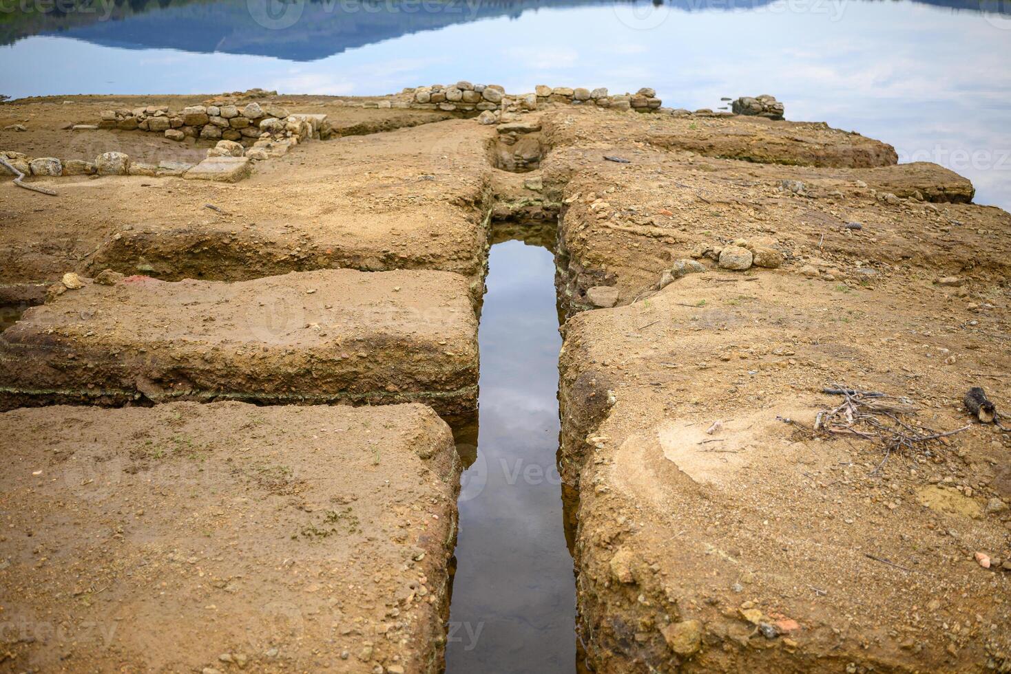 archeological dig of roman camp in Bande, Ourense. Aquis Querquernis, province of Ourense. Galicia, Spain photo