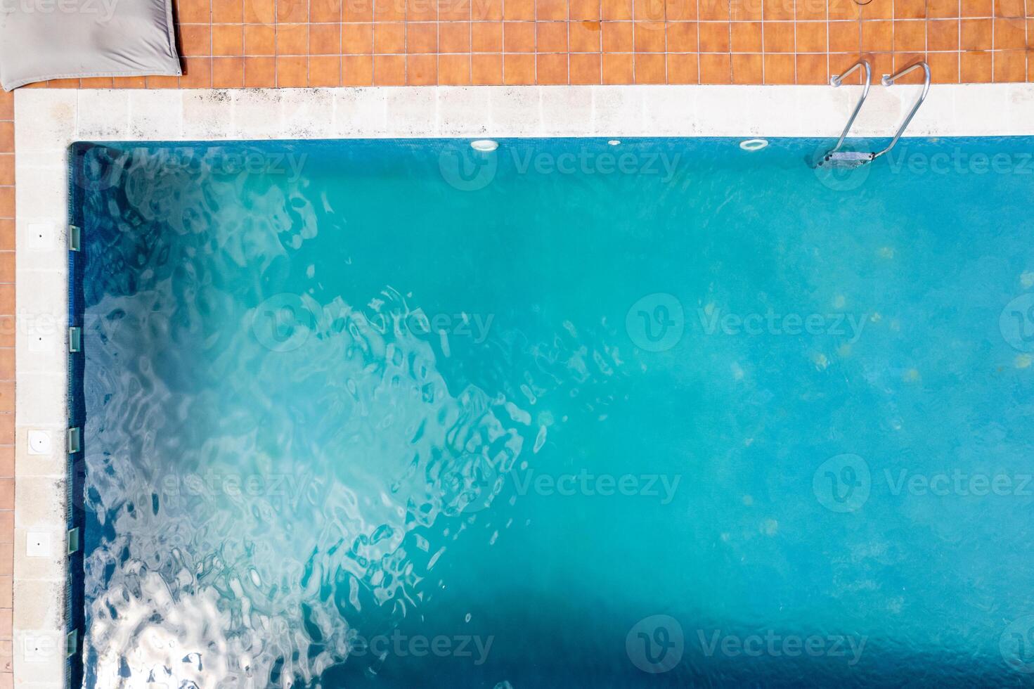 , aerial directly above drone viewluxury backyard with private swimming pool aerial top down view photo