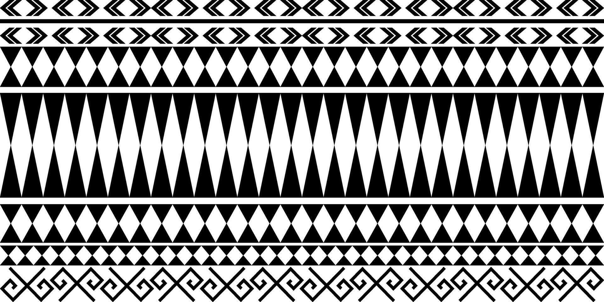 Monochrome Ethnic geometric black and white pattern. Geometric tribal border diamonds,arrow-like shapes. Suitable for textile prints, backgrounds,wallpaper,graphic design. vector
