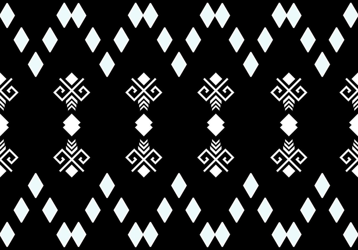 Black and white tribal seamless pattern,geometric shapes ethnic border design. Use for backgrounds, textiles, fashion, tribal themes. vector