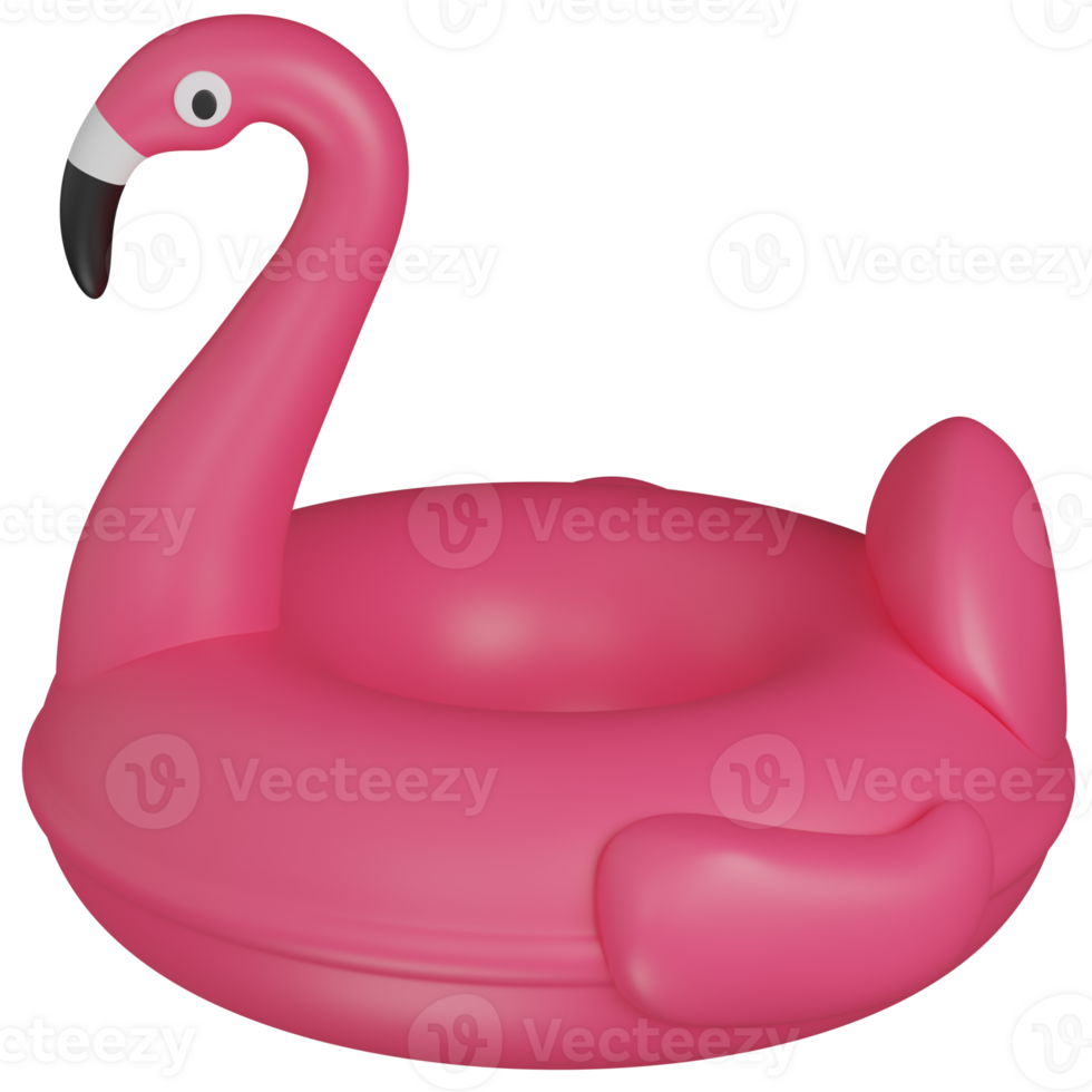 3d icon Pink Flamingo Pool Float icon png