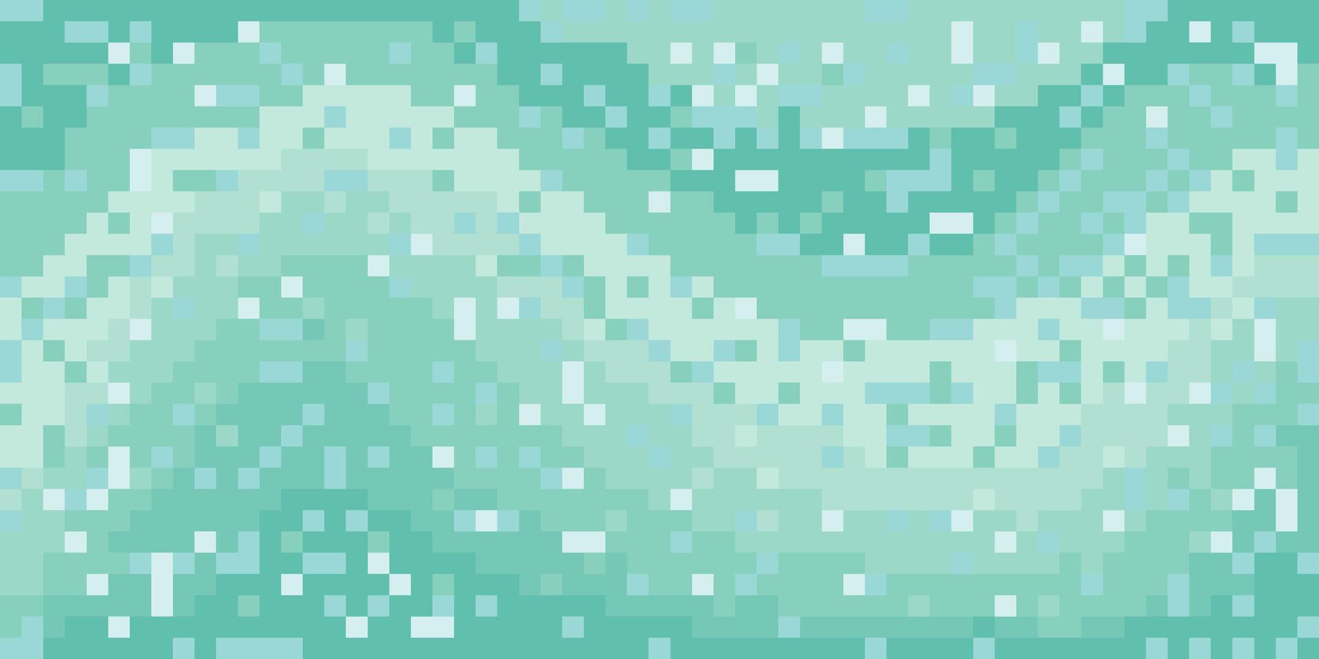 Abstract wave pixel art background. Ocean waves with pixel art. vector