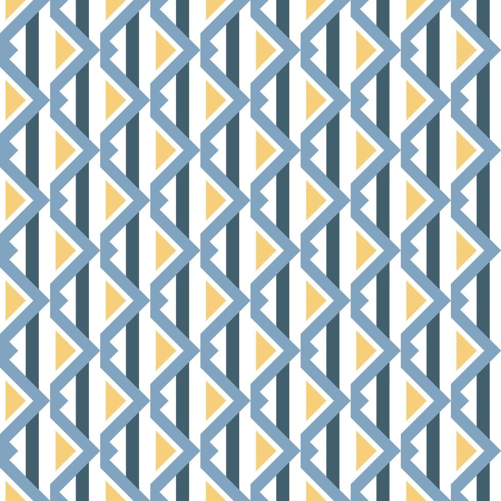 A blue and yellow geometric pattern vector