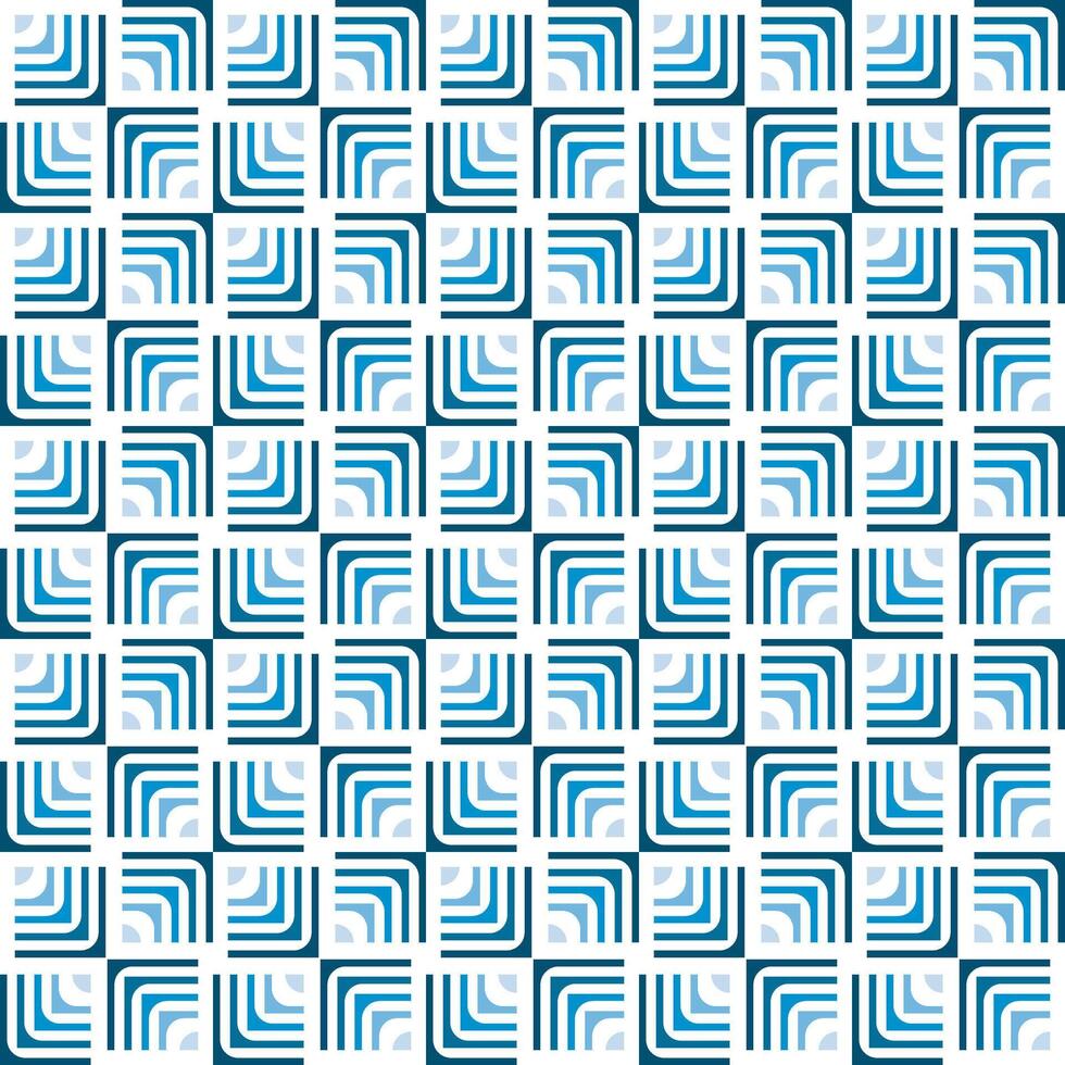 A blue and white pattern with squares vector