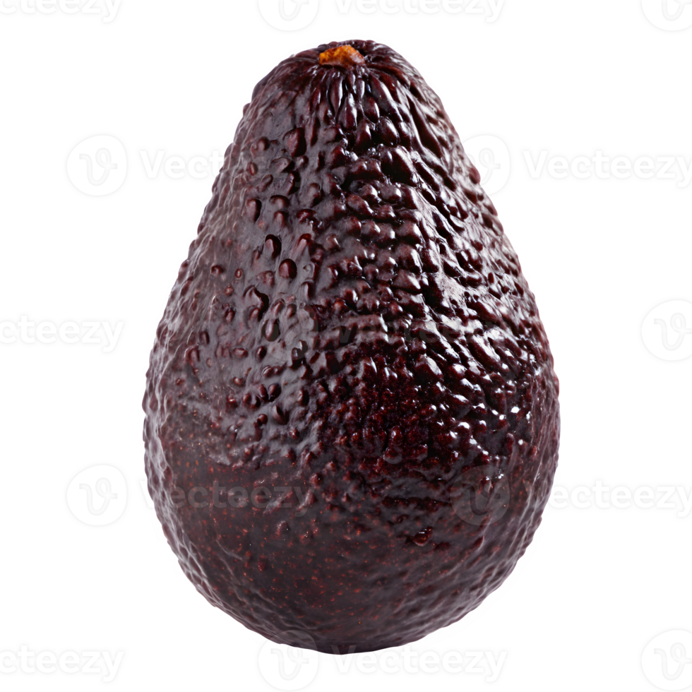 Ripe Dark Hass Avocado Isolated On Transparent Background png
