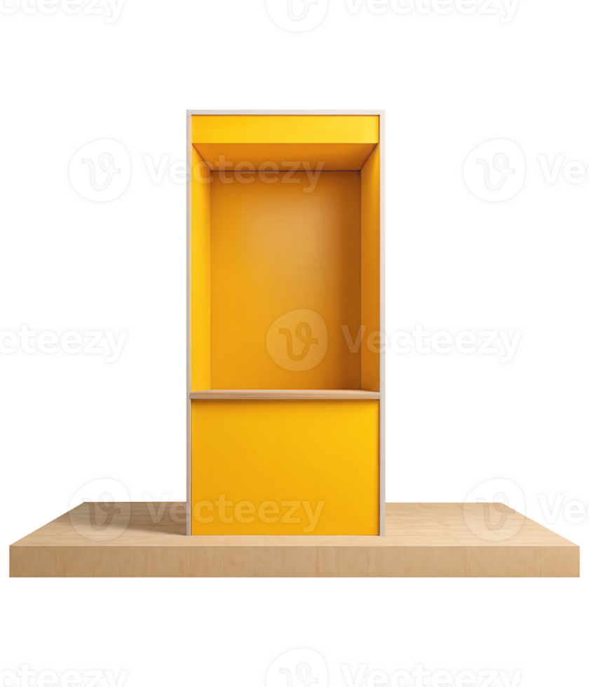 Mini Store Front Mockup Design for Product Showcase Display Name and Event Exhibition Booth png