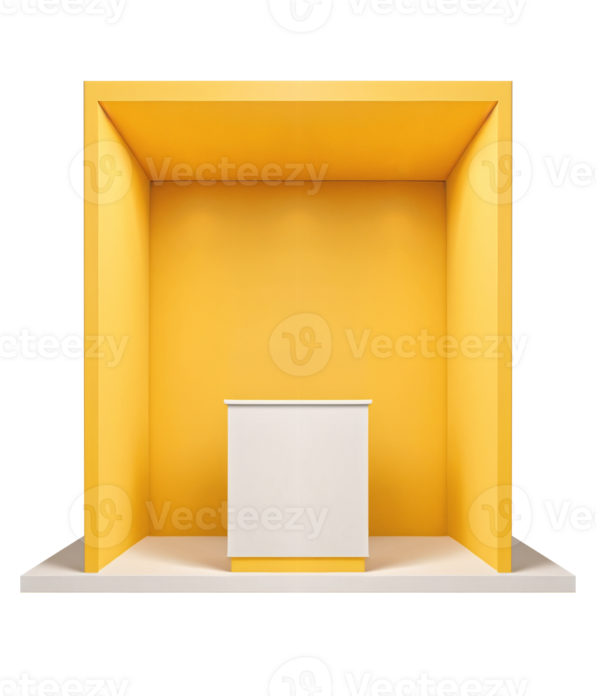 Event Display Exhibition Booth Front Retail Store Mockup Design png