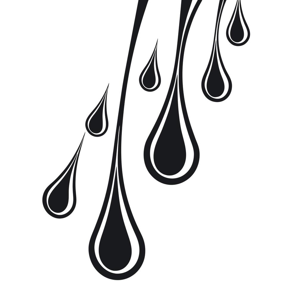 Water drops icon vector