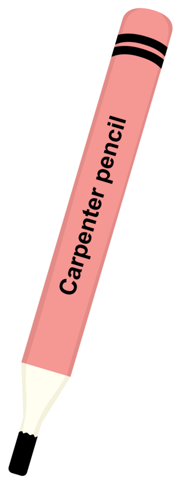cute carpenter pencil png