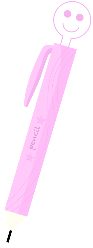 cute pink pencil png