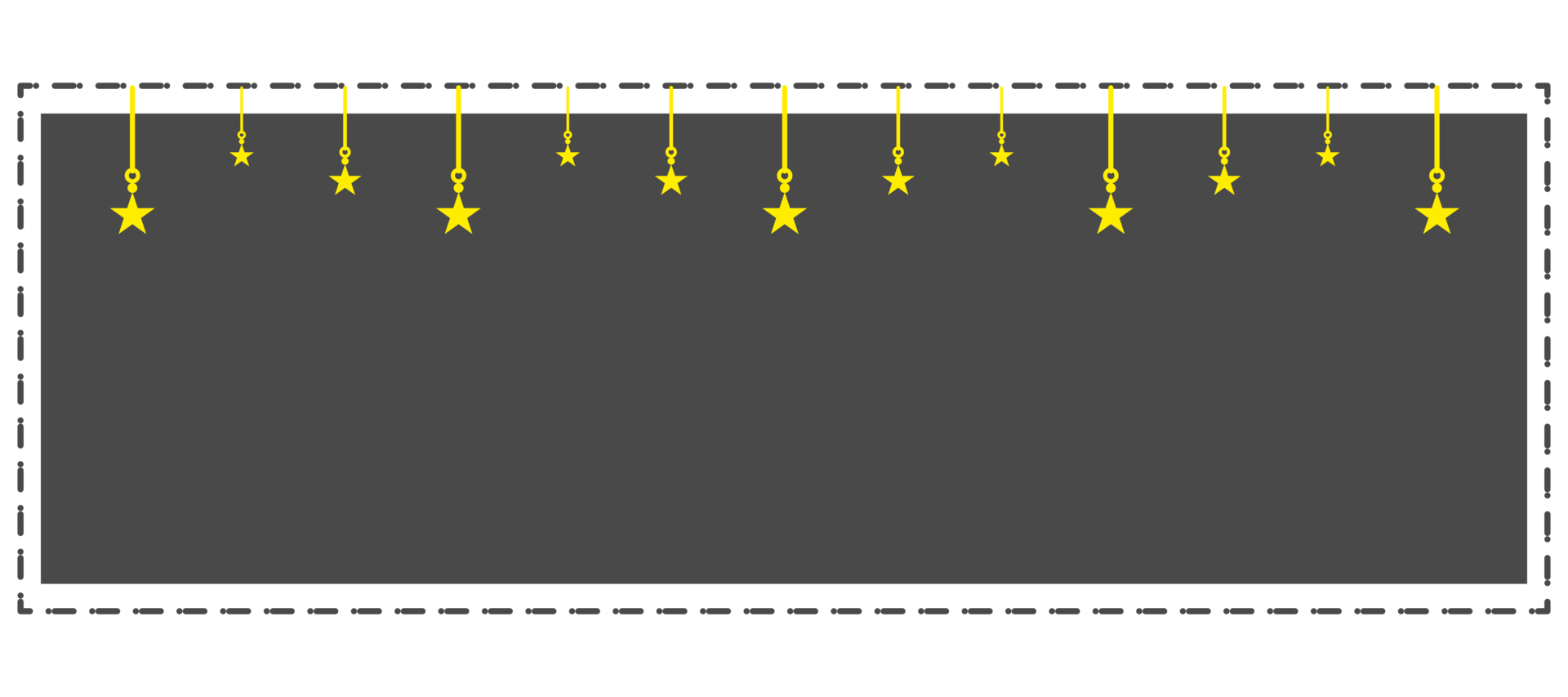 dark night banner decorated with yellow star png