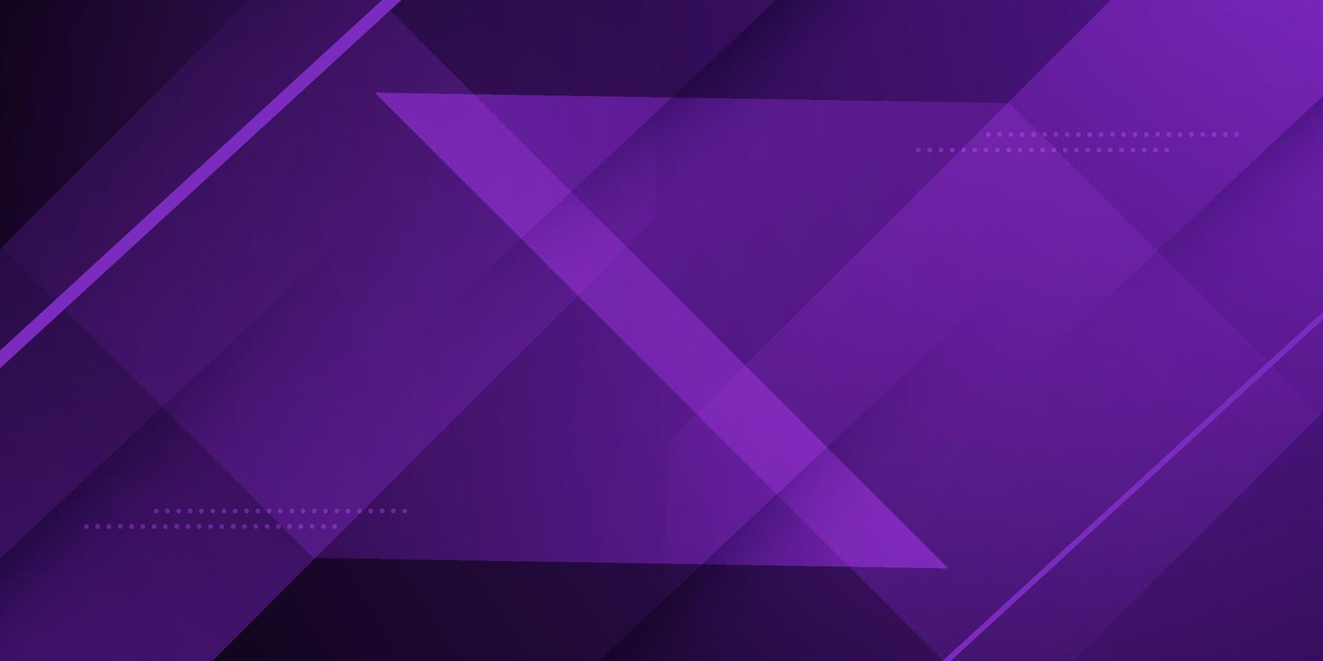Abstract dark purple futuristic background. Trendy overlap triangle pattern cool design. vector