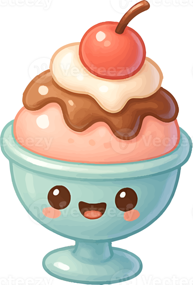 Ice cream kawaii png