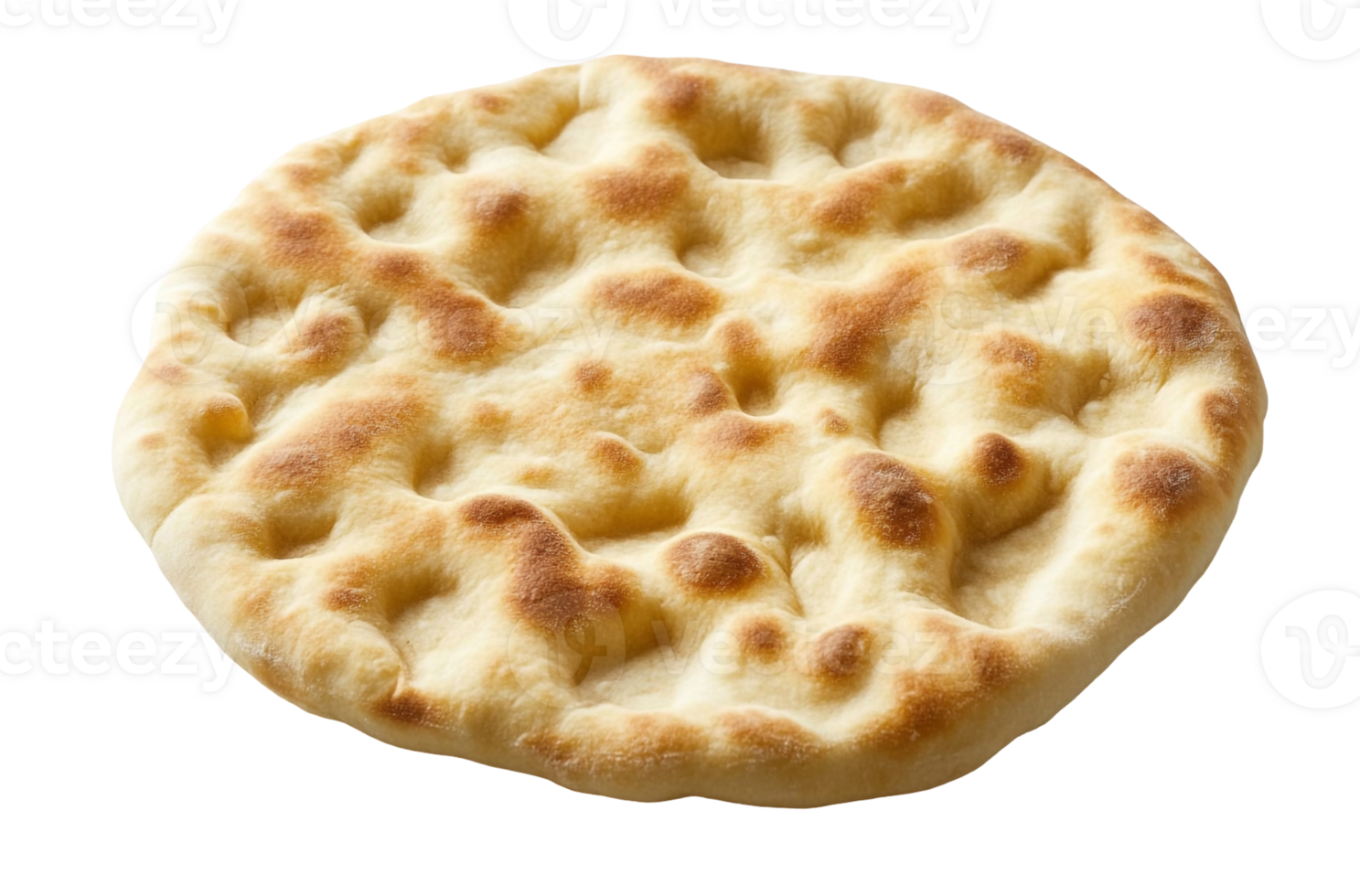 Pita Bread Circle on Clear Background png