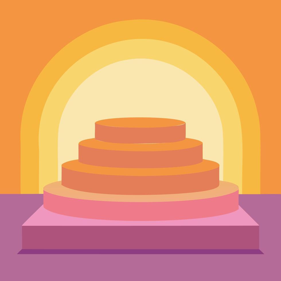 Champion Podium Presentation Design vector