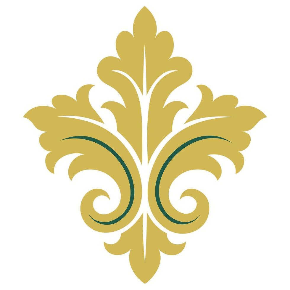 Green Leaf Repeating Pattern Illustration vector