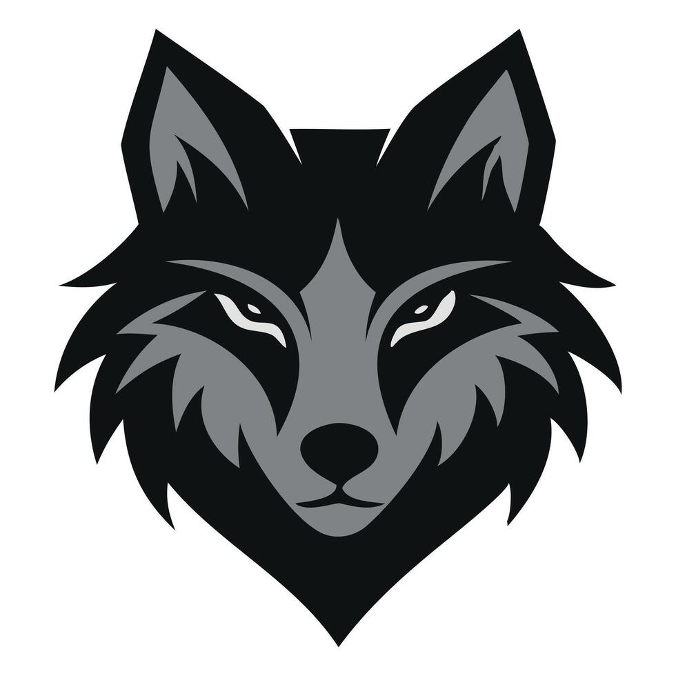 Aggressive Fox Logo Illustration vector