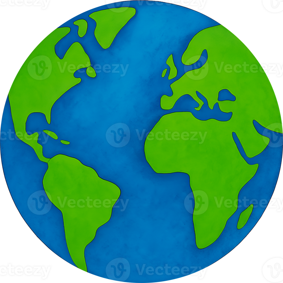 Earth planet illustration. World map with continents and oceans. World map Globe Drawing. Hand drawn Earth Globe Sketch. Illustration Blue Planet. Representation Earth's Continents and Oceans. png