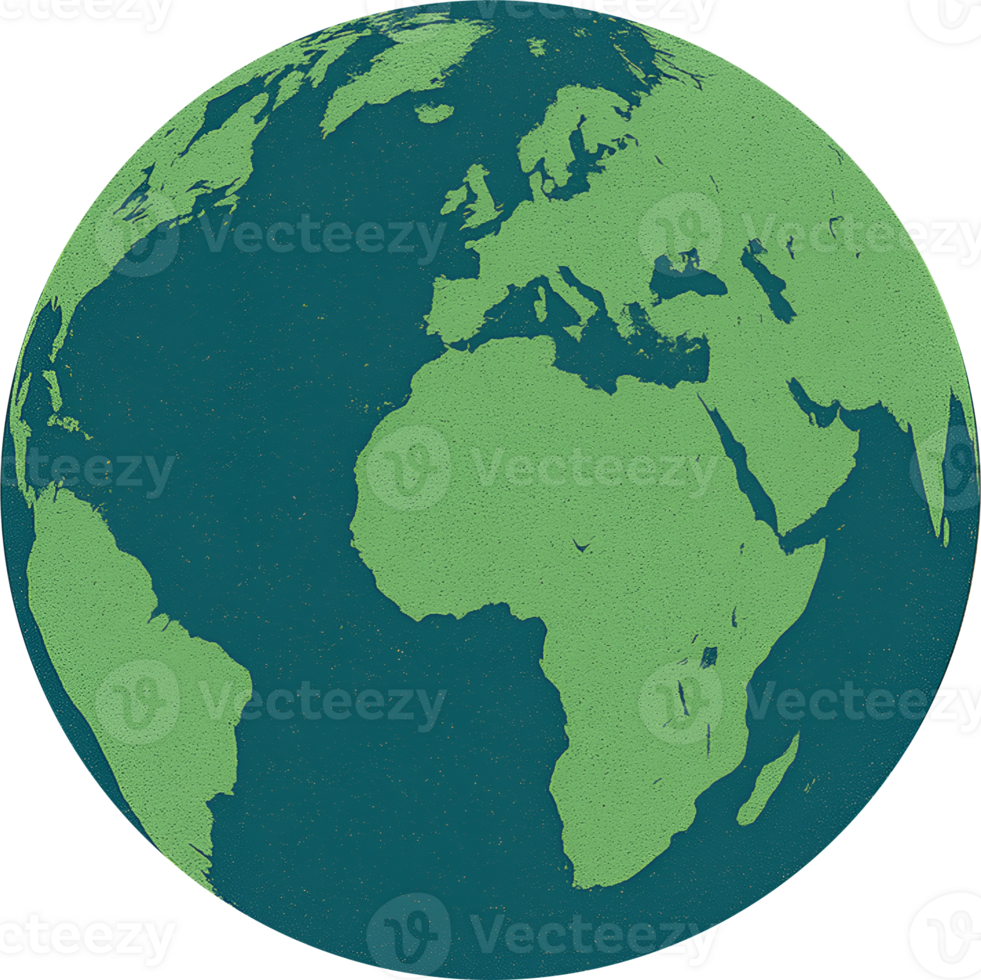 Watercolor depiction of planet earth with continents and oceans. World map Globe Drawing. Hand drawn Earth Globe Sketch. Illustration Blue Planet. Representation Earth's Continents and Oceans. png