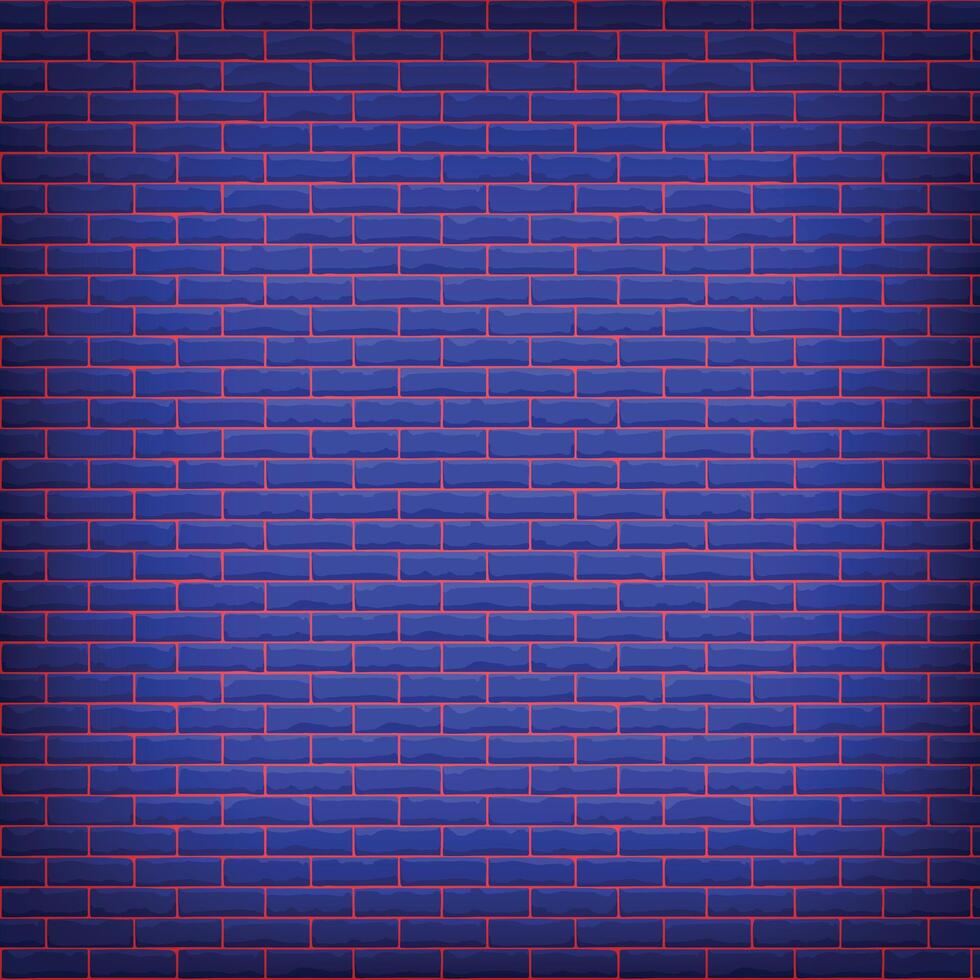 Brick walls with a blue color textured surface vector