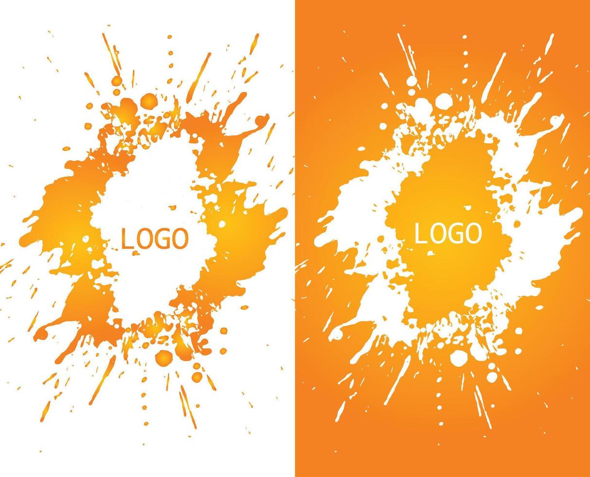 App Splash Screen Mobile Application with two colors vector
