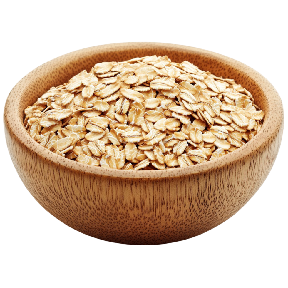 Realistic Bowl Of Oats On Transparent Background For Organic Food Concepts png