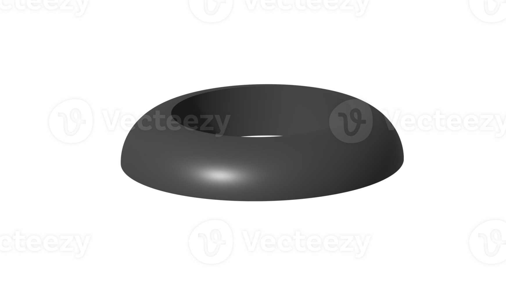Black circle 3d Empty transparent file png