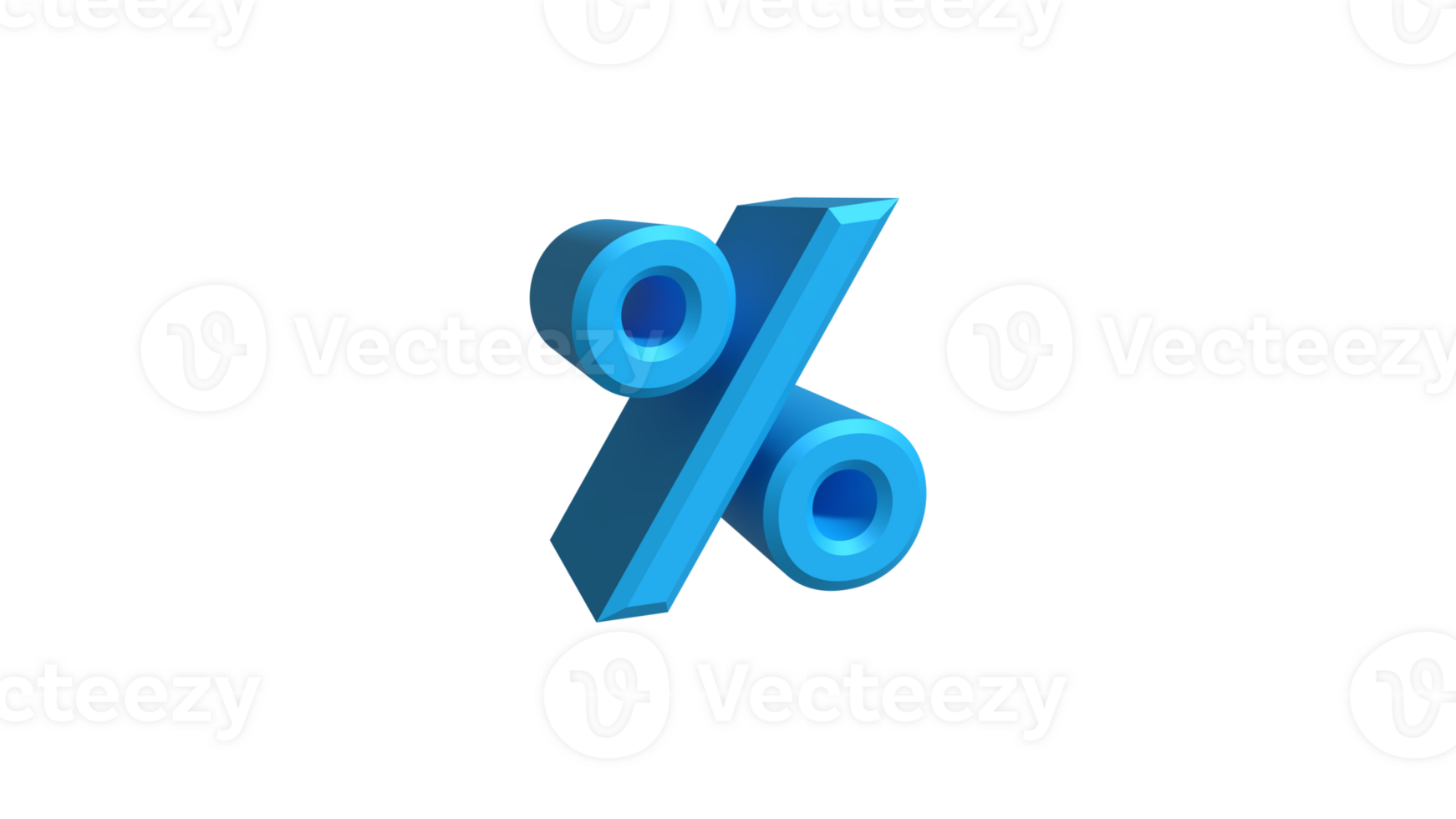 3D Percentage Sign Icon transparent file png