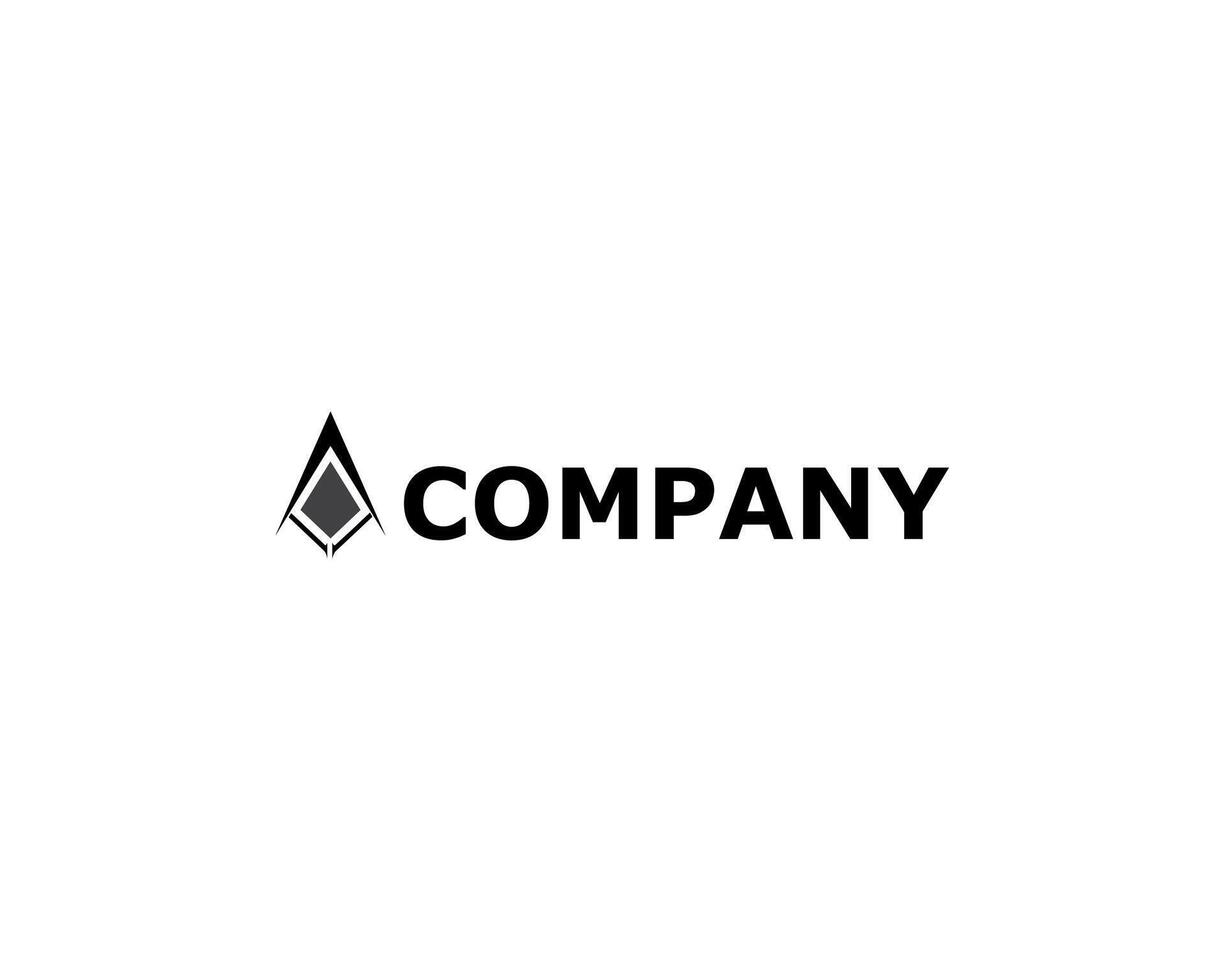 Logo Letter Initial A and V With Arrow Concept For your Company Simple vector